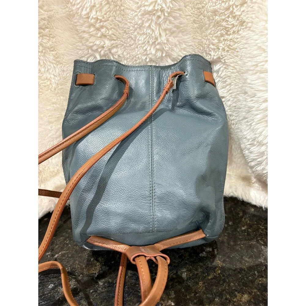 Kelsi Dagger Brooklyn Womens Small Backpack Dark Gray Green Drawstring 9x9